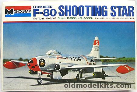 Monogram 1/48 Lockheed F-80 Shooting Star Japanese Issue Bandai, 8945-1000 plastic model kit